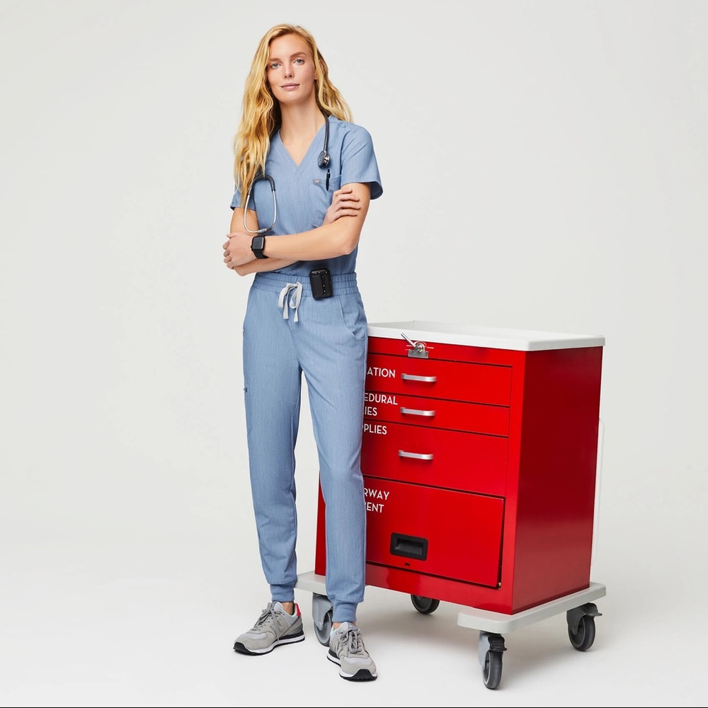 FIGS Heather Indigo Set 🔅NWT🔅S top/MTall Bottoms